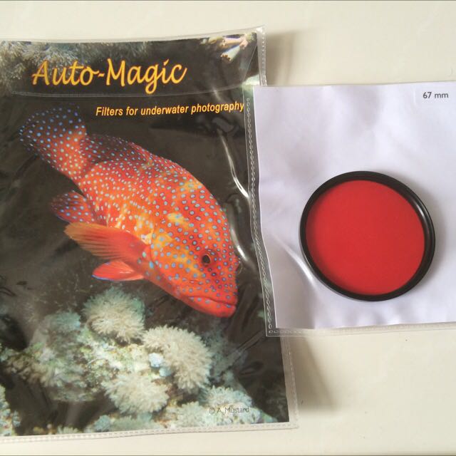 Auto Red Magic Filter 67 Mm For Ikelite Under Water Camera Housing