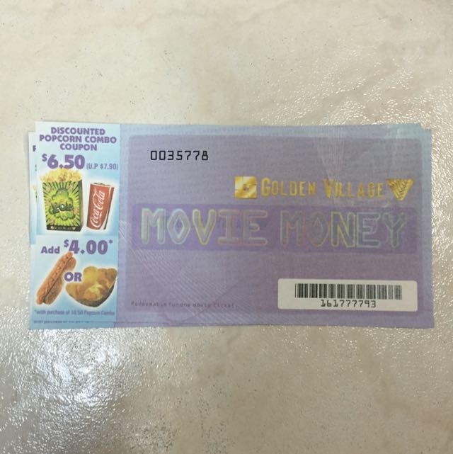 GV Movie Money (All Days*), Tickets & Vouchers, Local Attractions