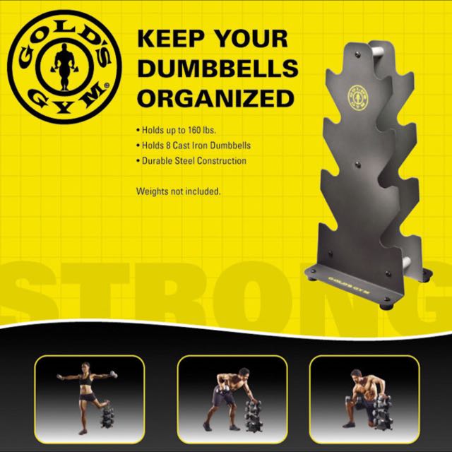 Golds gym dumbbell rack store