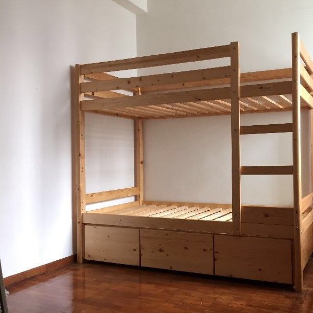 Sea Horse Double deck Bed Sale, Furniture & Home Living, Furniture, Bed