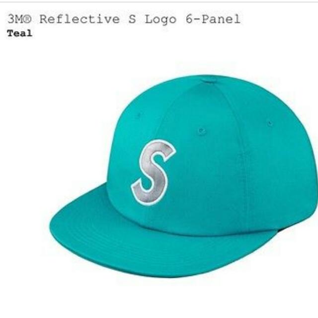 Supreme 3M Reflective S Logo 6 Panel Cap Teal, Men's Fashion 