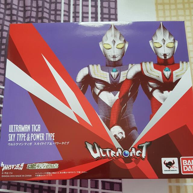 Ultra Act Ultraman Tiga Sky Type Power Type Hobbies Toys Toys Games On Carousell