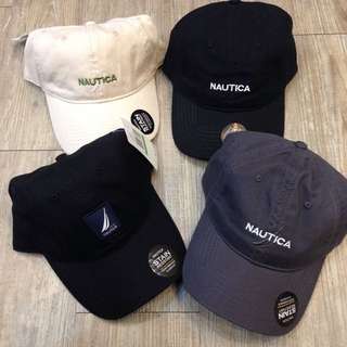 Nautica 老帽 彎帽。米白/黑/灰