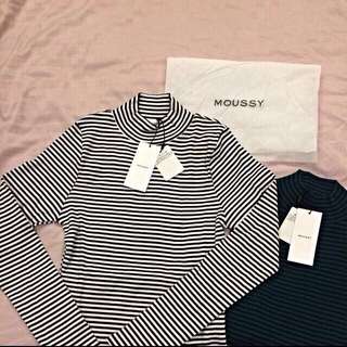 Moussy  橫條紋貼身衣