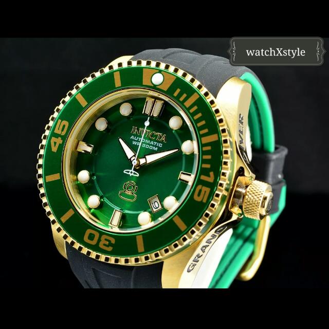 Invicta pro outlet diver automatic green