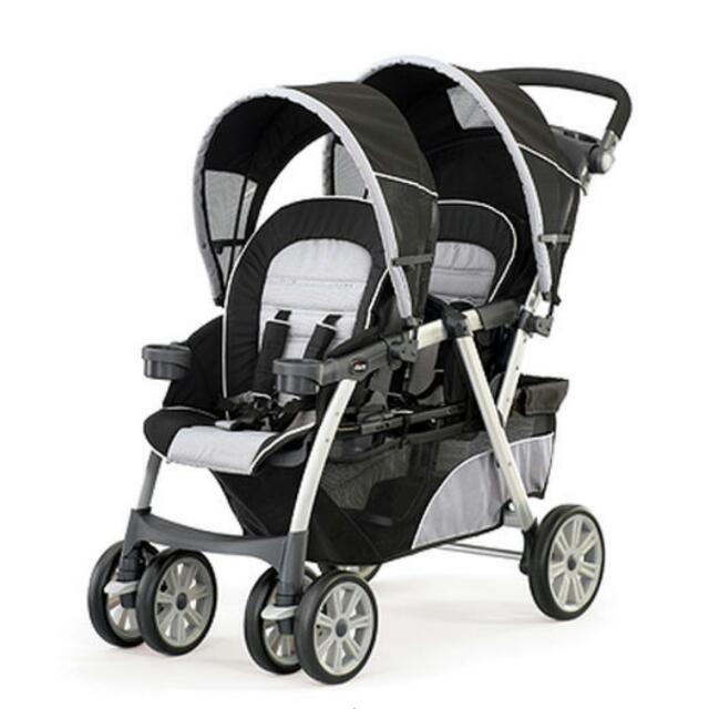 Chicco cortina together double top stroller fuego