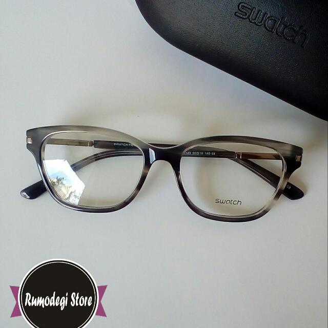 Frame Kacamata Swatch Sw123 Grey Original Men S Fashion Men S