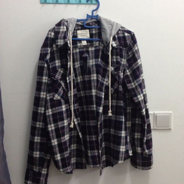 H&m flannel hooded store
