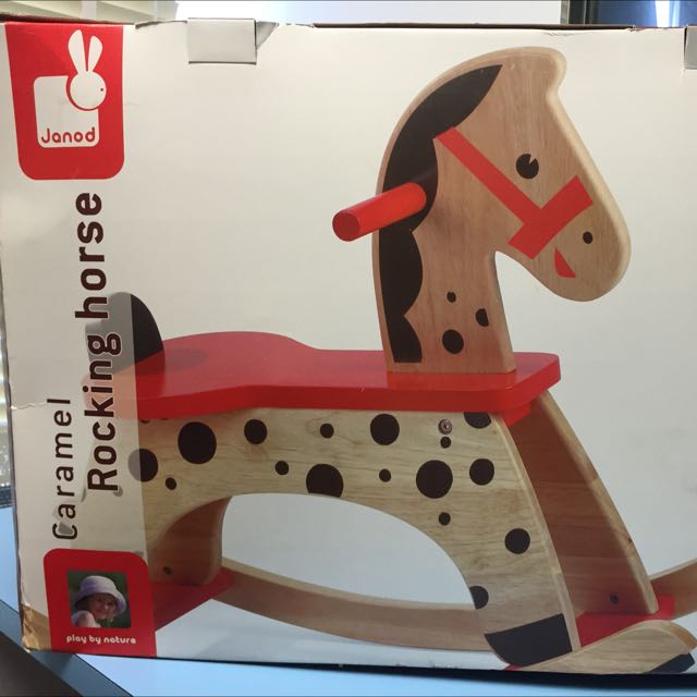 janod caramel rocking horse