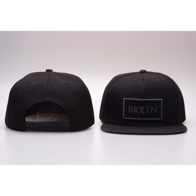 black straight cap