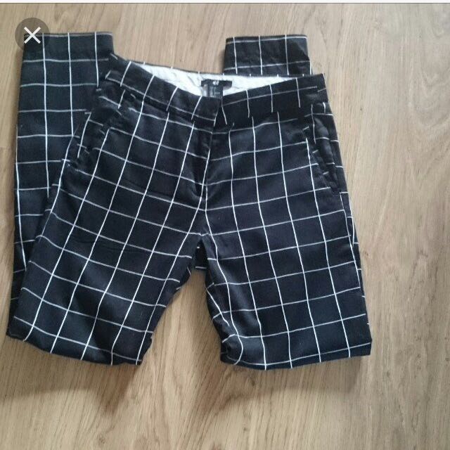Grid pants h&m shop