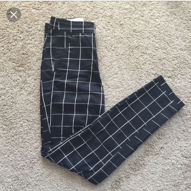 Grid pants h&m shop