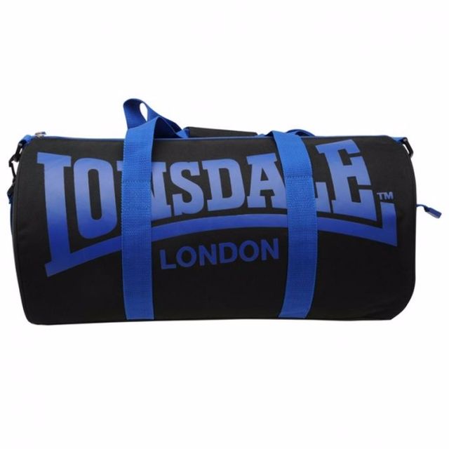 Lonsdale Barrel Gym Bag (Blue & Black), Sports Equipment, Sports