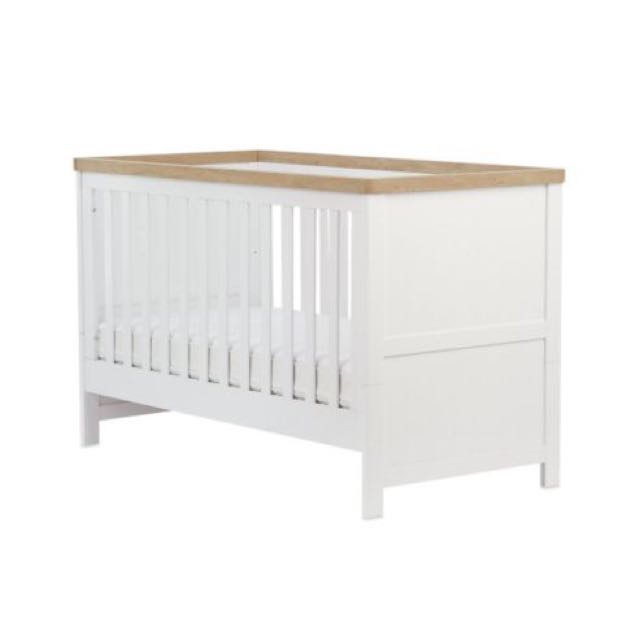 mothercare lulworth cot bed grey