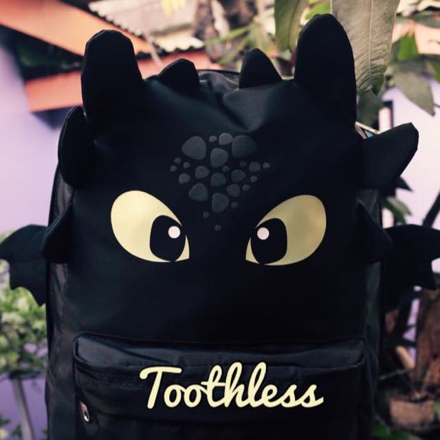 Toothless Backpack, Women's Fashion, Bags & Wallets, Backpacks on Carousell