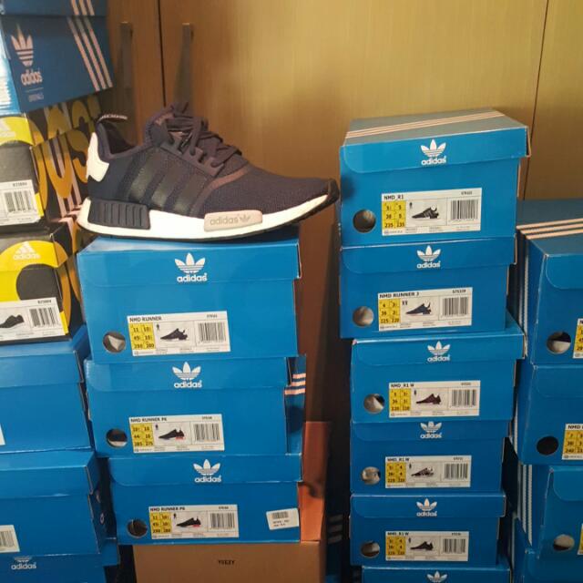 UK 10.5 NMD Navy Adidas S79161 Moscow Luxury Sneakers Footwear