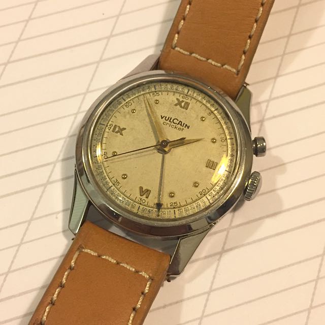 Vintage Vulcain Cricket Alarm Watch