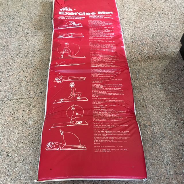 York Folding Exercise Mat Sports Equipment Exercise Fitness