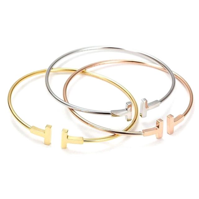 Double t clearance cuff bracelet