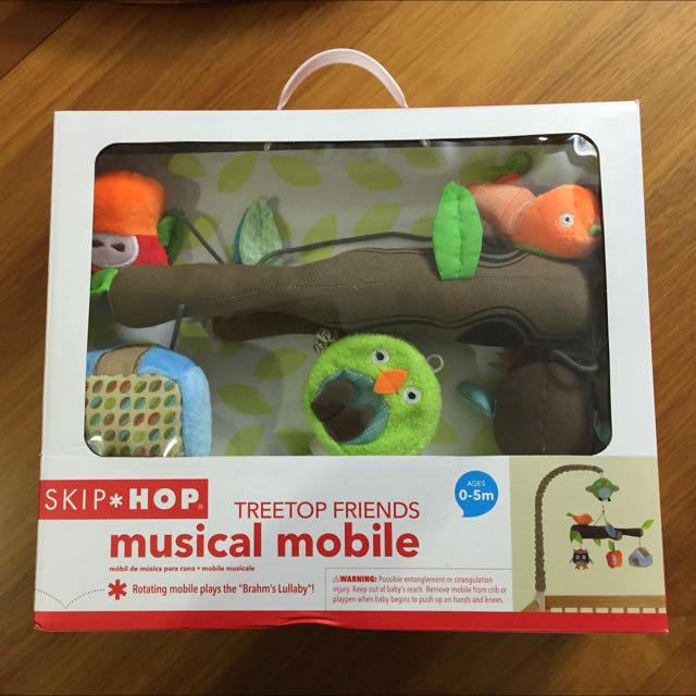 Skiphop Treetop Friends Baby Cot Musical Mobile Toys Games On