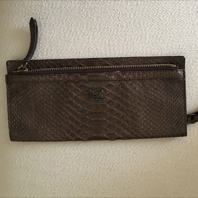 Burberry Wrist Wallet Python Skin