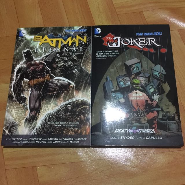 Dc Comic Batman Eternal Vol 1 And Joker Death Of The Family Books Stationery On Carousell