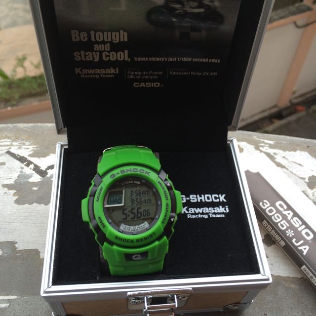 時計 Casio G-SHOCK Kawasaki Racing Team Casio G Shock Kawasaki Vintage Racing Team Limited Digital