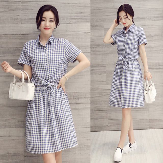High Quality Mini Plaids Plaid Retro Cringe Fresh Summer Spring