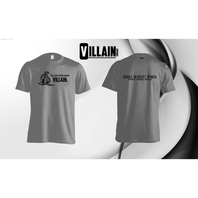 Inner Villain Gym TShirt, Men's Fashion, Activewear on Carousell