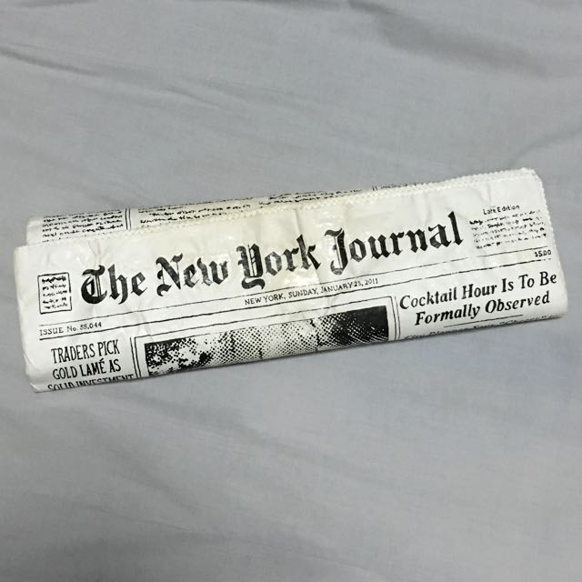 kate spade newspaper clutch