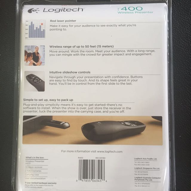 Logitech Presentation Clicker(Negotiable), Computers & Tech, Parts ...