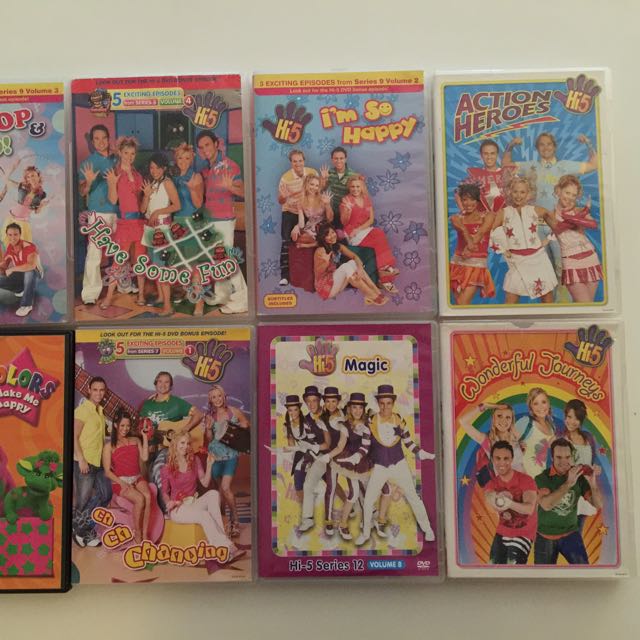 Various Dvd The Wiggles Barney Hi 5 Hobbies Toys Books Magazines Children S Books On Carousell