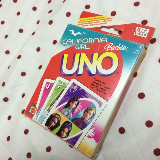 barbie uno card game