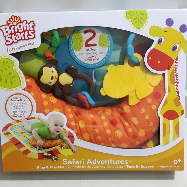 bright starts safari adventures prop and play mat