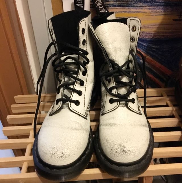 cracked doc martens