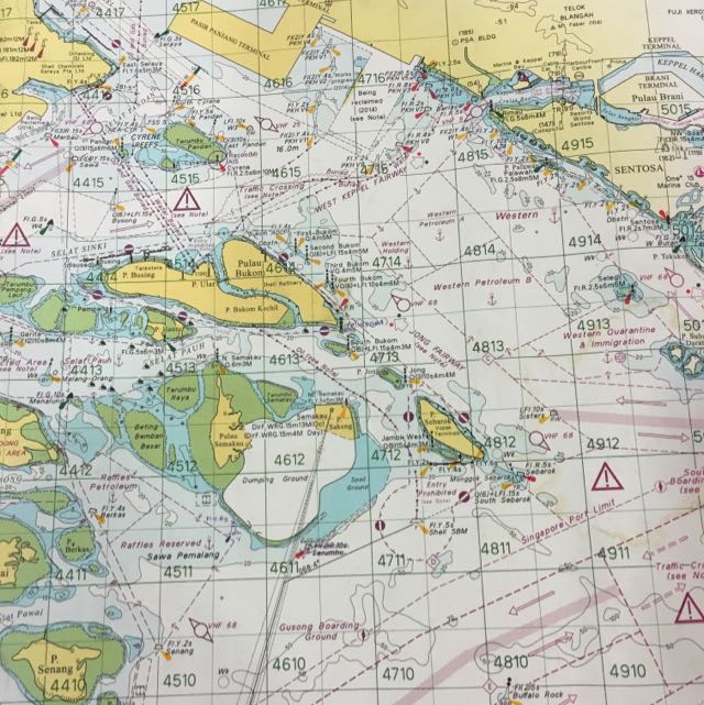 gsp 1 chart. maritime, vintage., Everything Else on Carousell