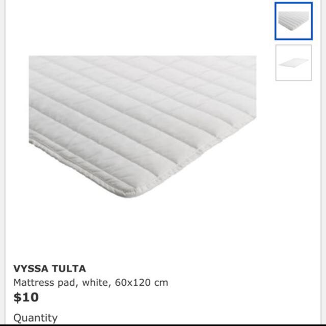 Ikea crib mattress deals pad