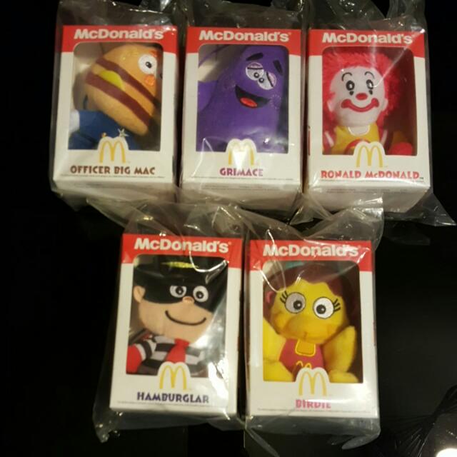 McDonald's Plush Toy Set Brand New And Seal), Hobbies