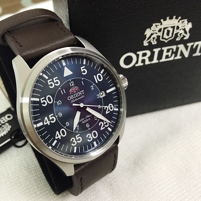Ready Stock Orient Automatic Flight Blue Dial Pilot Man Watch ER2A004D