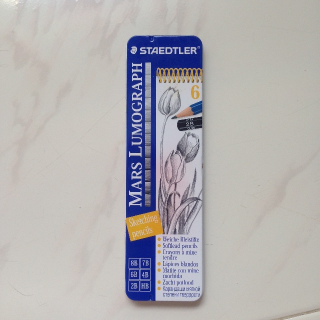 Staedtler Mars Lumograph Softlead Sketching Pencils Hb 2b 4b