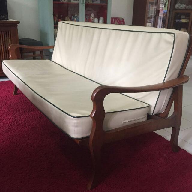 (RESERVED) Vintage 'Pak Awang' 3 Seater Sofa, Furniture & Home Living