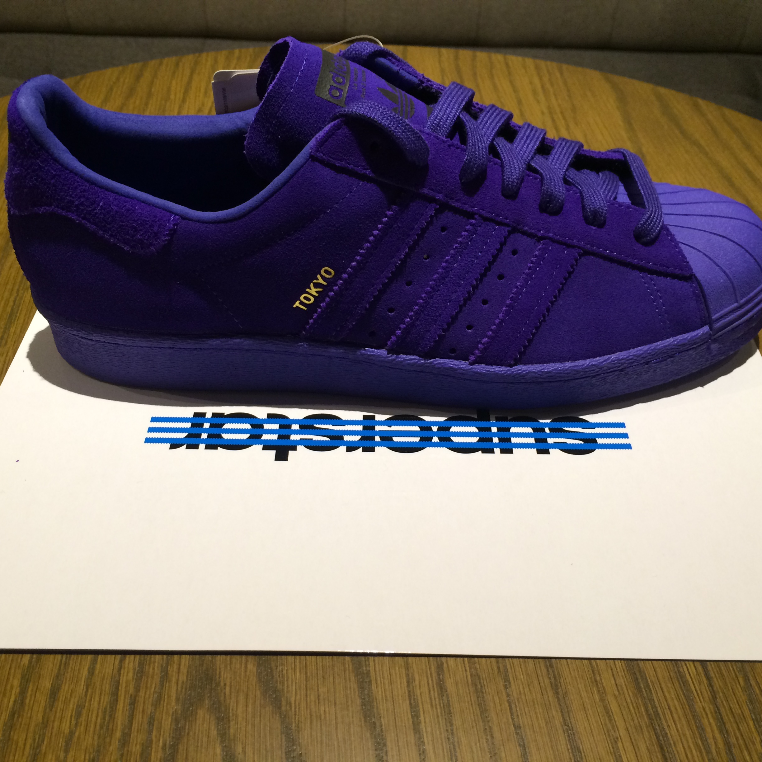 全新正品ADIDAS SUPERSTAR 80s CITY SERIES TOKYO 東京紫男鞋麂皮