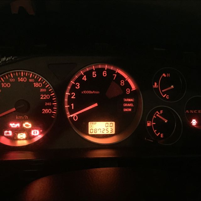 Mitsubishi EVO Speedo (Black Dial), Cars on Carousell
