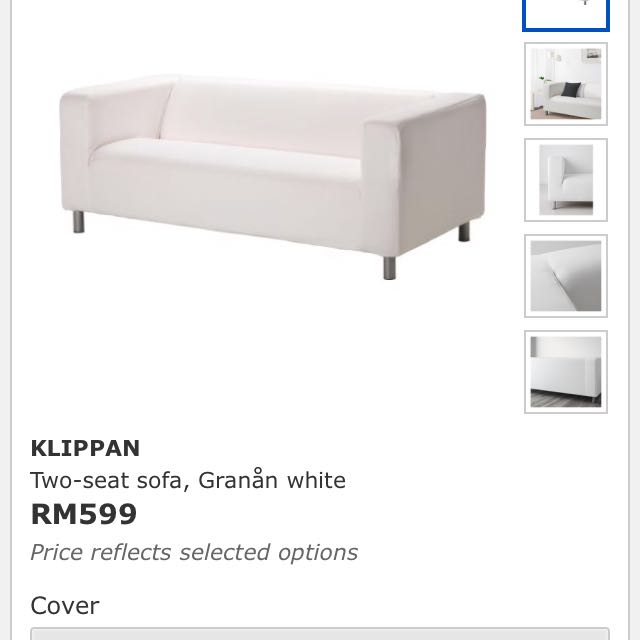 Preloved Ikea Klippan Sofa, Furniture & Home Living, Furniture, Sofas on  Carousell