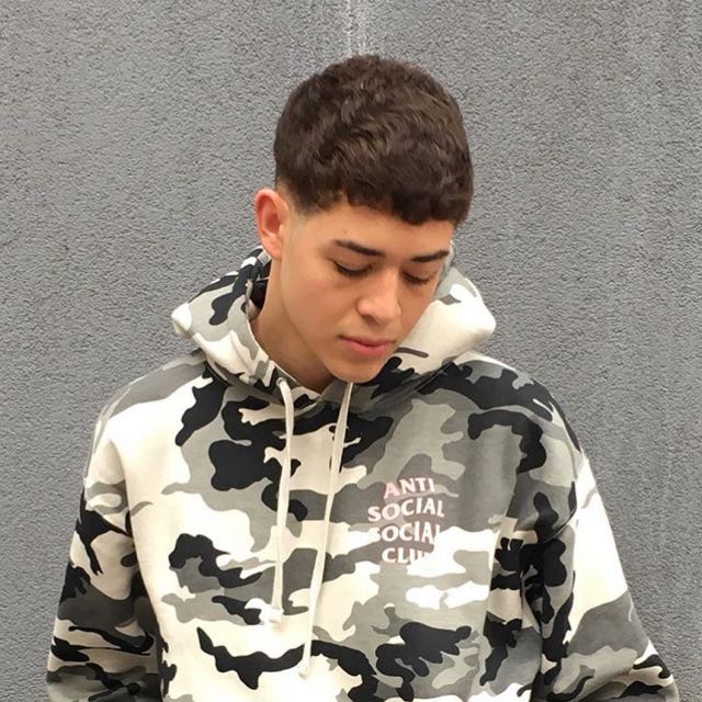RARE Antisocial social Club Snow Camo Hoodie