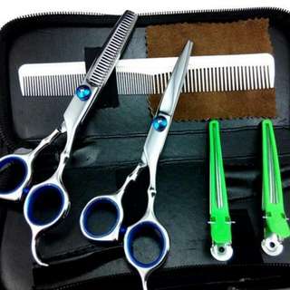 BN🆕 Haircut Professional Tool Trimmer Scissors Cloth Pouch Hair Clips Comb