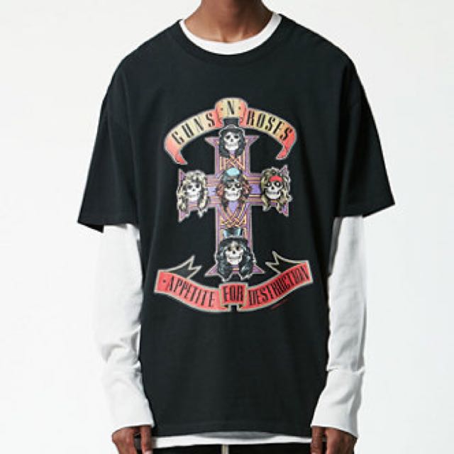 Authentic Pacsun FOG Fear of God Guns n' Roses Band Tee, Men's Fashion