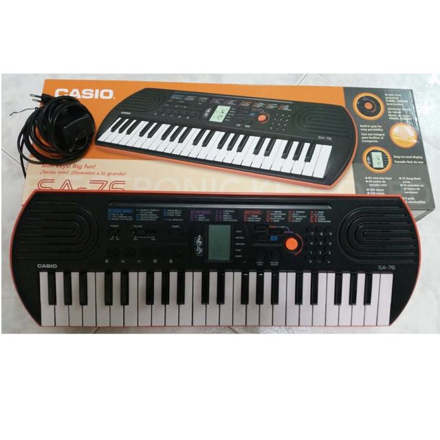 CASIO Electronic Keyboard SA76 Model (44key), Hobbies & Toys, Music