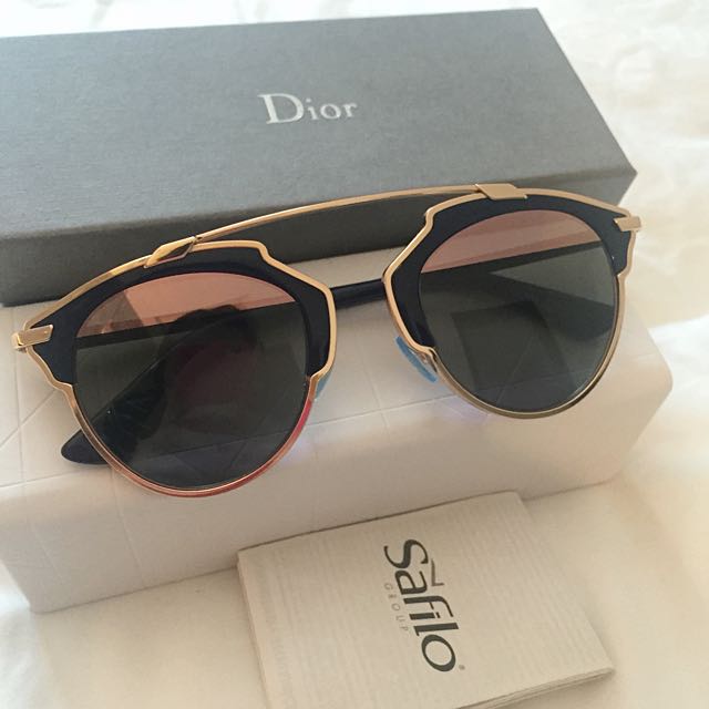 dior so real sunglasses rose gold