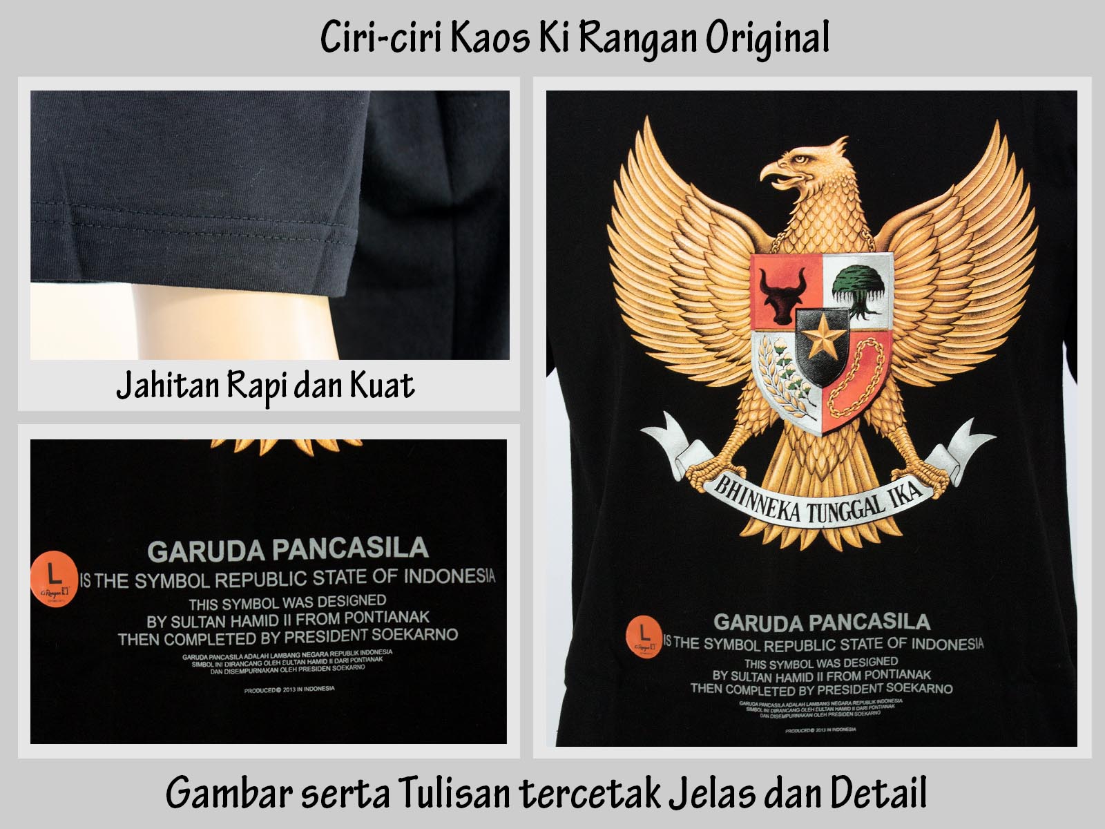 Grosir Kaos Ki Rangan Kaos Karakter Garuda Pancassila Men S